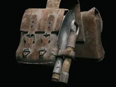 Bags two Low-poly 3D model