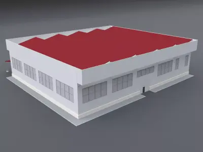 INDUSTRIAL STRUCTURES 1 Low-poly 3D model