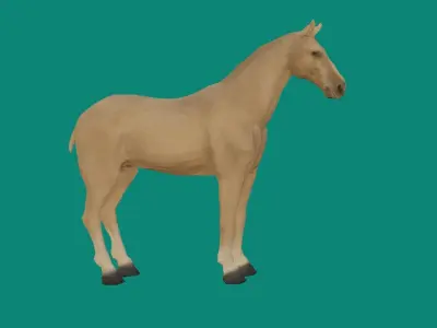 loepoly horse 3d model 3D model