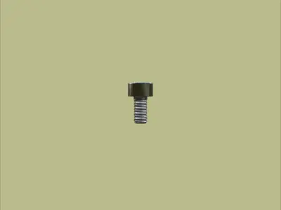 Steel Stained M3 Torx T10 Cap Bolt with PBR 4K 3D model