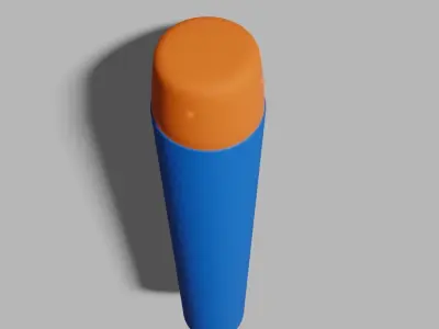 Blender Nerf Dart Free low-poly 3D model