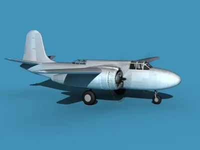 Douglas A-20G Havoc Civil Version V00 3D model