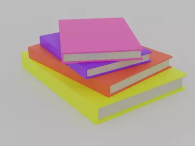 Low Poly Book Free 3D model