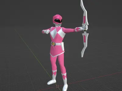 Pink Ranger - Mighty Morphin Power Ranger 3D model