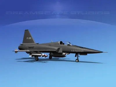 Northrop F-20 Tigershark V01 3D model