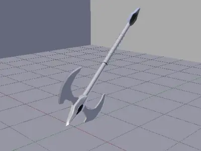 Axe 3d model sword with handle Free 3D model