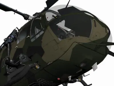 MBB BO-105M 3D model