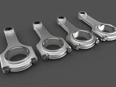 Connecting rod H profile 3D model