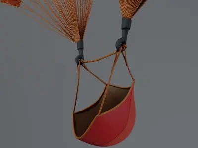 Unpowered Paraglider 3D model