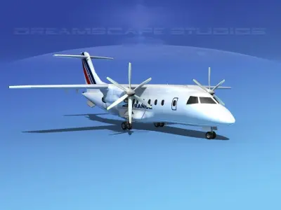 Dornier Do-328-130 Air France 3D model