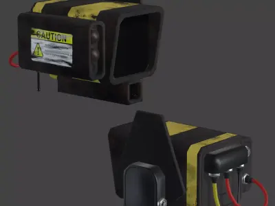 Flying Recon Robot - Game Ready Low-poly 3D model