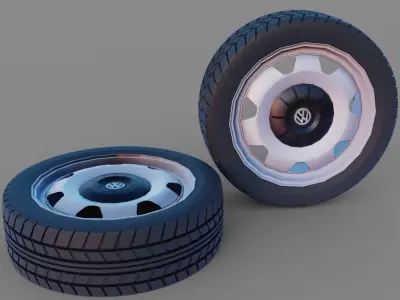 VW Rims 3D Model Free 3D model