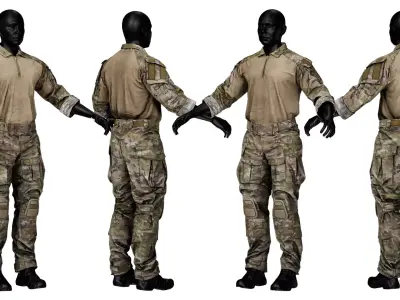 CRYE PRECISION COMBAT UNIFORM G3 Low-poly 3D model