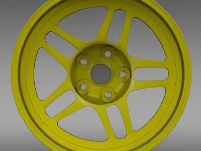 Chevrolet Camaro GS Racecar 2008 rim 3D model