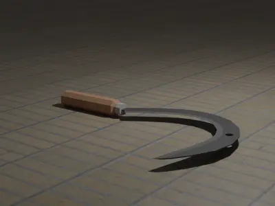 Polygonal melee weapons pack Low-poly 3D model