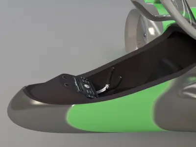 Spaceship toy jet fighter Low-poly 3D model