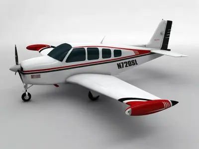 Beechcraft Bonanza 36 Aircraft 3D model
