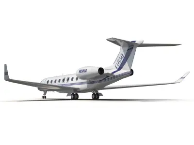 Gulfstream G650 Rigged 3D model