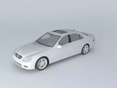 Mercedes-Benz S65 AMG W220 2005 Free 3D model