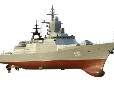 20380 Steregushchiy class corvette  3D model