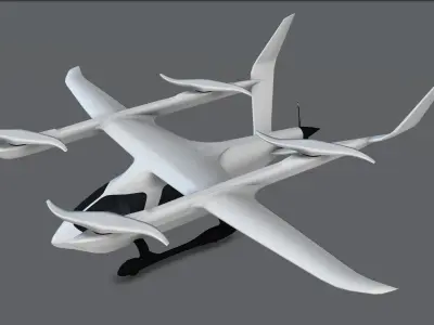 BETA Alia-250 Low-poly 3D model