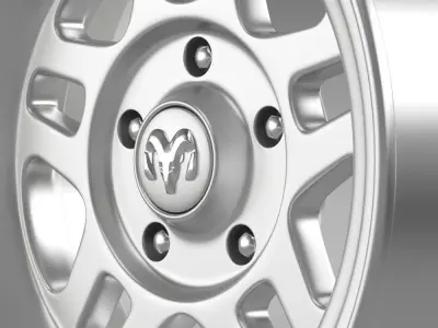 Mopar 2 Dodge Challenger rim 3D model