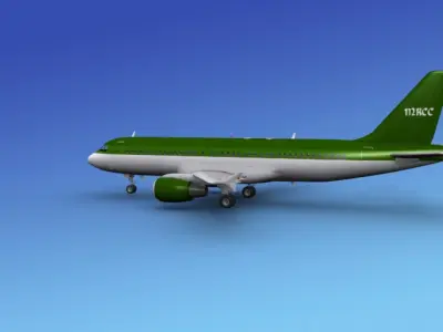 Airbus A320 Corporate 6 3D model