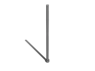 Puncao Cab Cilindrica A HSS 3 x 90 Tres S Cylindrical Head Punch 3D model