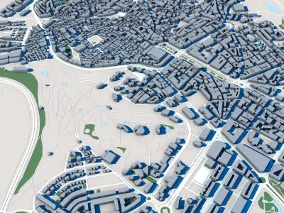 Caceres City Spain 3D model