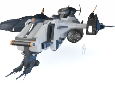 Sci-Fi - Aircraft - Iron 039M 3D model