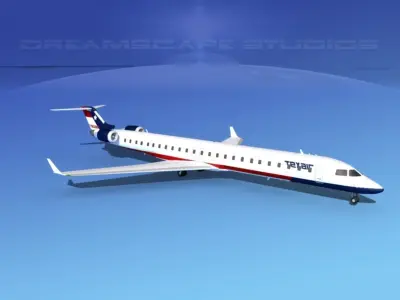 Bombardier CRJ1000 Texair 3D model