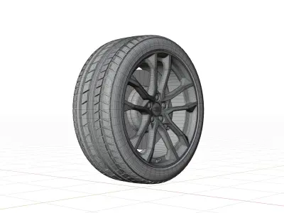Audi S4 Avant 2017 Wheel 3D model