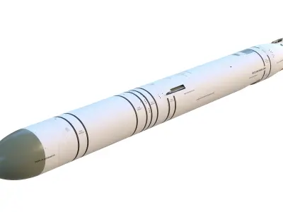 9M727 version of R-500 missile for Iskander-K system 3D model