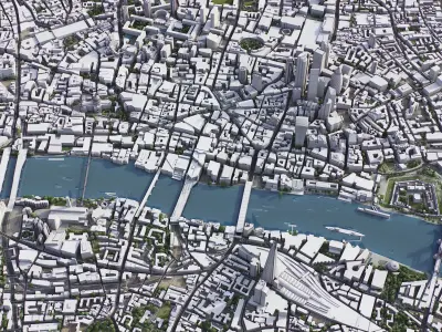 London Low-poly 3D model