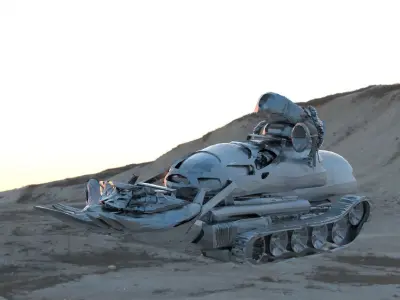 Bulldozer Tank 3D model