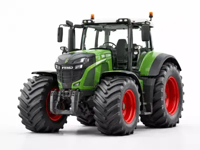 Fendt 1000 Vario Tractor Heavy Duty Agricultural Vehicle 3D model