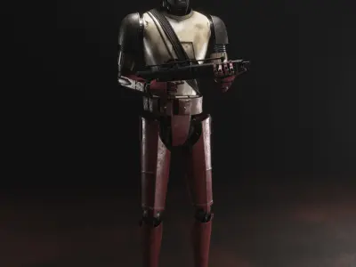 Star Wars HK-87 Droid - Fully Rigged 3D model