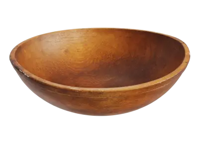  Antique Wooden Bowl Model 
