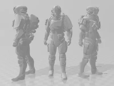 ANTI XENO ARMOR STARFIELD 3D print model