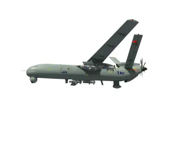ANKA TURKISH UAV DRONE IHA 3D model