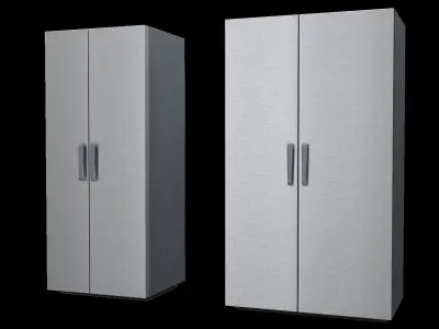 36 and 48 Inch refrigerator residential-commercial architecture 3D model