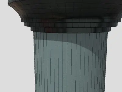 Advertising Column 3 Low-poly 3D model