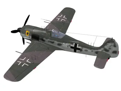 Focke Wulf Fw190 A6 WildeSau 3D model