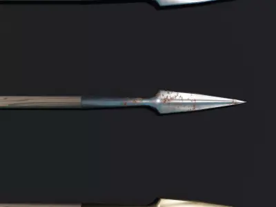 Greek Dory Spear Low-poly 3D model