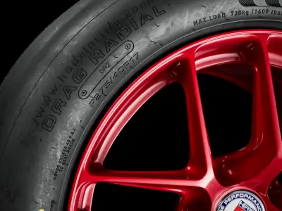 Hoosier DR2 Slick Revamped TEX V3 3D model