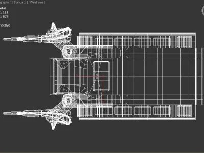 Emperor Battle for Dune Repair Tank Low-poly 3D model 3D model
