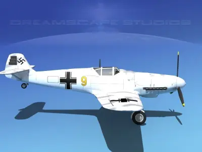 Messerschmitt BF-109 V15 3D model