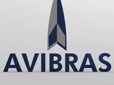 avibras logo 3D model