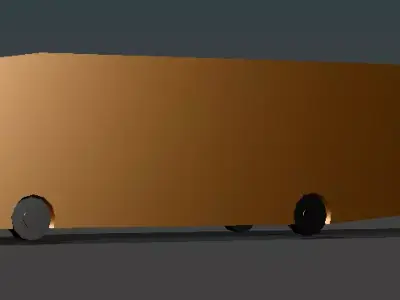 Modern Bus  Low-poly 3D model
