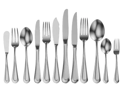 Classic Cutlery 12 Pieces COLLECTION 3D model